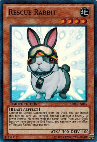 Yu-Gi-Oh! - Rescue Rabbit (CT09-EN015) - 2012 Collectors Tins - Limited Edition - Super Rare
