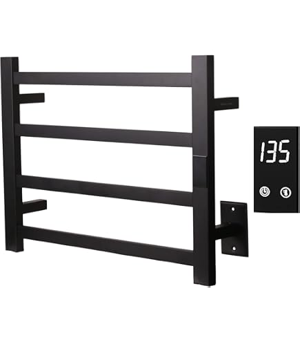 Elemento Calefactor Eléctrico Para Toalleros - 300W, Cable 1.2m, Tapa Cromada, Para Calentar Toallas En Verano O Como Apoyo