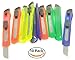 Box Cutter / Hobby Retractable Utility Knife with Strong Snap off Blades (10 Pack)- Great Knife for Cutting Boxes, Panels, tough Packaging, and Much More.
