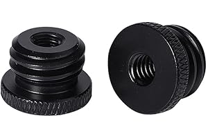 Sturdy Camera Screw Adapter Thread 1/4 Female To 5/8-11 Male For Mounting Camera Tripod Mic Stand Adapter
