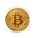 Quartly 1 x Gold/Sliver Plated Bitcoin Coin Collectible Gift BTC Coin Art Collection Physical (Gold)