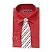 Jacques Valmont Boy's Long Sleeve Shirt with Tie and Accessories (Multiple Colors)