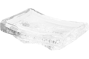 Hoement Glass Sauce Dipping Dish and Sushi Soy Sauce Holder, Small Glass Condiment Plate for Home Dining