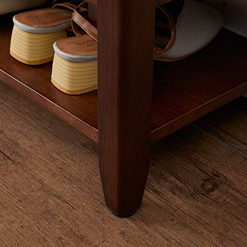 XKZG Storage Bench Wooden Shoe Bench Rustic Solid Wood Entryway Bench (Brown,47.2") Pricepulse