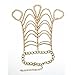 JoJo & Lin Halloween Jewelry Gold Tone Dangling Hand Chain Harness Bracelet With Finger Ring