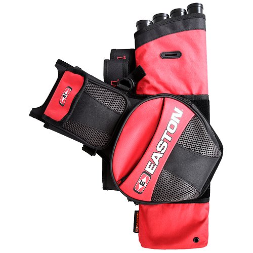 Easton Flipside 4-Tube Hip Quiver, Red, Left/Right