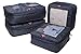 Compression Packing Cube Set By TravelBosca | 4 Piece Luggage Cubes for Organized Travel | 2 Large 2 Medium Cubes