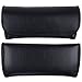 OptiPlix Semi Hard Eyeglass Case - Black Protective PVC Leather Style Shell Glasses Holder with Velcro Closure