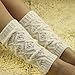 Tonsee Children Kids Hollow Out Boot Cuffs Knit Leg Warmer (White)