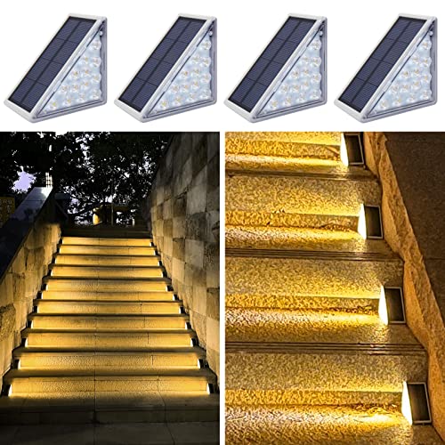 40 discount on 4 Pack Solar Stair Lights, Outdoor Step Lights Solar
