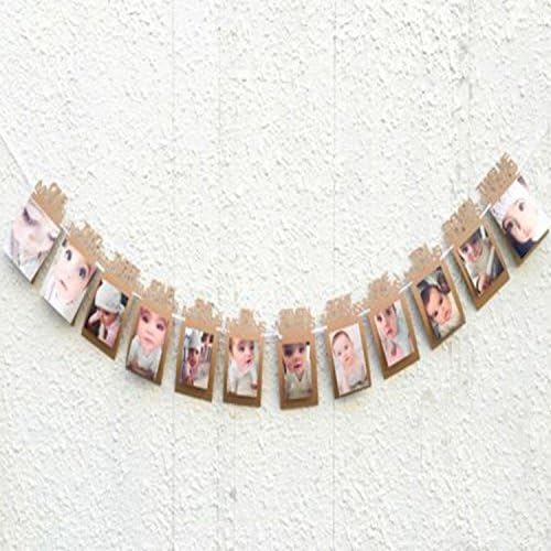 Paper 1st One Year Photo Booth Birthday Banner Baby Photos Album Party Decoration Create Wonderful Bunting To Hang Around The Home.