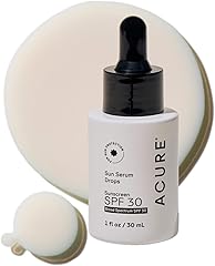 Acure Sun Serum Drops SPF 30 - Hydrating Sunscreen Serum & Reef-Safe Broad-Spectrum Protection, Skincare for Beauty Glow, She
