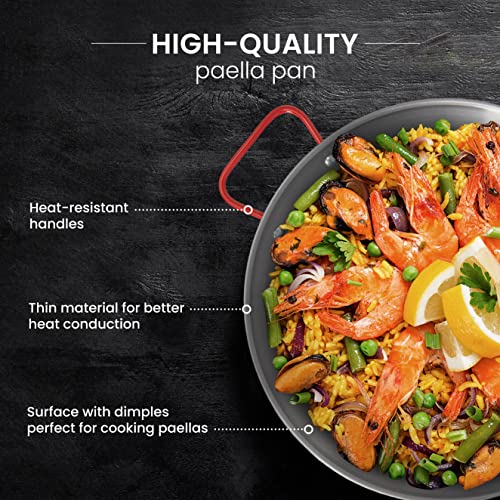 Machika Skillet Pan Carbon Steel Paella Pan Carbon Steel Pans for