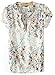 Women European V Neck Floral Print Short Sleeve Chiffon Shirt Top Blouse