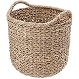 KOUBOO 1060091 Cesta de almacenamiento decorativa tejida a mano, extragrande, 20 "x 20" x 22 ", hierba marina retorcida