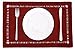 Grelucgo Handmade Hemstitched Polyester Rectangle Table Placemats (12x18 inch Set of 6,Cranberry)