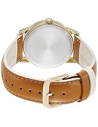 Timex - Reloj de pulsera para mujer con fecha de lectura fácil, correa de piel de 1.496 in