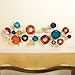 Collections Etc Colored Metal Circles Modern Wall Art