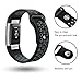 SWEES Silicone Sport Bands Compatible Fitbit Charge 2, Breathable Sport Replacement Bands with Air Holes Small & Large (5.7