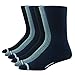 Nautica Men's Dress Socks - 6 Pack - Rib Crew Style, Size 10-13 Sock/8-12 Shoe