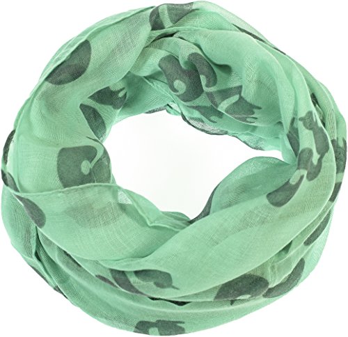 Hand By Hand Aprileo Squirrel Infinity Scarf Animal Celebrity Fashion Loop Loose [Light Green.](One Size)