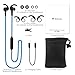 Bluetooth Headphones TaoTronics Wireless Earbuds Sport Earphones 9 Hours 4.2 Magnetic Lightweight & Fast Pairing (CVC 6.0 Noise Cancelling Mic, Snug Silicon Earbuds, Magnetic Design) Blue