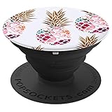 Floral Pineapple Pattern Phone Popper - PopSockets Grip and Stand for Phones and Tablets