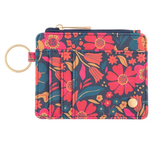 Karma, Womens Card ID Wallet, Small Leather Wallet Coin Purse with Keychain, Sl…