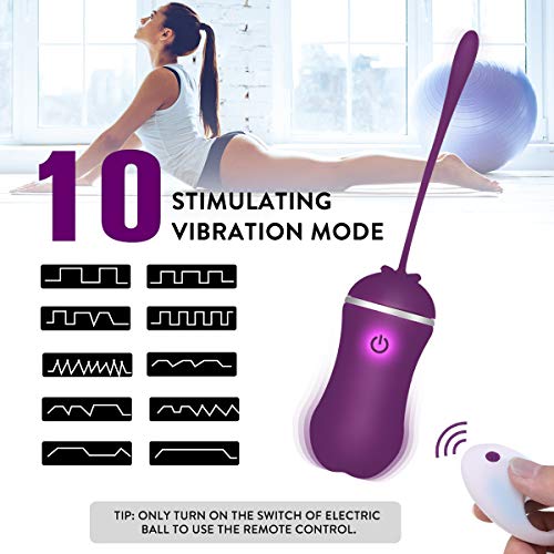 Boules de Geisha vibromasseur femmes contrôle de la vessie FOVEL 4 boules évolutives-10 Modes -Kegel Balls Médicale pour Exercices de Plancher Pelvien-oeuf vibrant sans fil