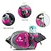 Waist Pack Fanny Pack Bum Bag Hip Pack Running Bag Waist Bag Running Belt Sack Water Resistant with Bottle (Not Included) Holder for Hiking Camping Dog Walking nylon fabric Purplish-Red, by LC Prime