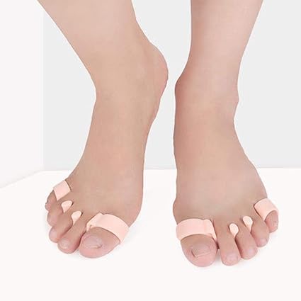 AUTOECHO Gel-Zehenseparatoren Haarglätter Distanzstücke für entspannende Zehen Bunion Corrector Relief Hammerzehe Verwendung 