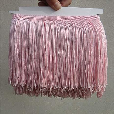 light pink fringe dress