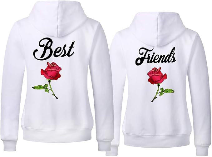 Sweat à Capuche Fleuri Pour Filles 8-9 Ans - Taille Rose - Style Kawaii Et Confortable