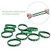 BESTOMZ Shamrock Bracelets for St. Patrick's Day Accessories Green Silicone Rubber 36 Pieces