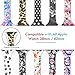 Sunnywoo Sport Band Compatible with Apple Watch 38mm 40mm 42mm 44mm, Narrow Soft Fadeless Floral Silicone Slim Thin Replacement Wristband for iWatch Series 4/3/2/1 Women Men