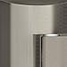 DreamLine Quatra Lux 34 1/4 inch D x 46 3/8 inch W x 72 inch H Frameless Hinged Shower Enclosure in Brushed Nickel