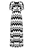 G2 Chic Women's Printed Spring-Summer Maxi Dresss(DRS-MAX,2BKWHA2-S)