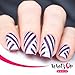 Whats Up Nails - Regular Straight Vinyl Tape Stencils for Nail Art Design (2 Sheets, 252 Strips Total)