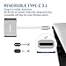 JAVONTEC USB C to VGA HDMI Adapter, USB 3.1 Type C to VGA and HDMI Adapter Converter for Apple MacBook 12, MacBook Pro 13 15 (2016 2017), Google Chromebook, HP Spectre, Samsung S8/S8Plus