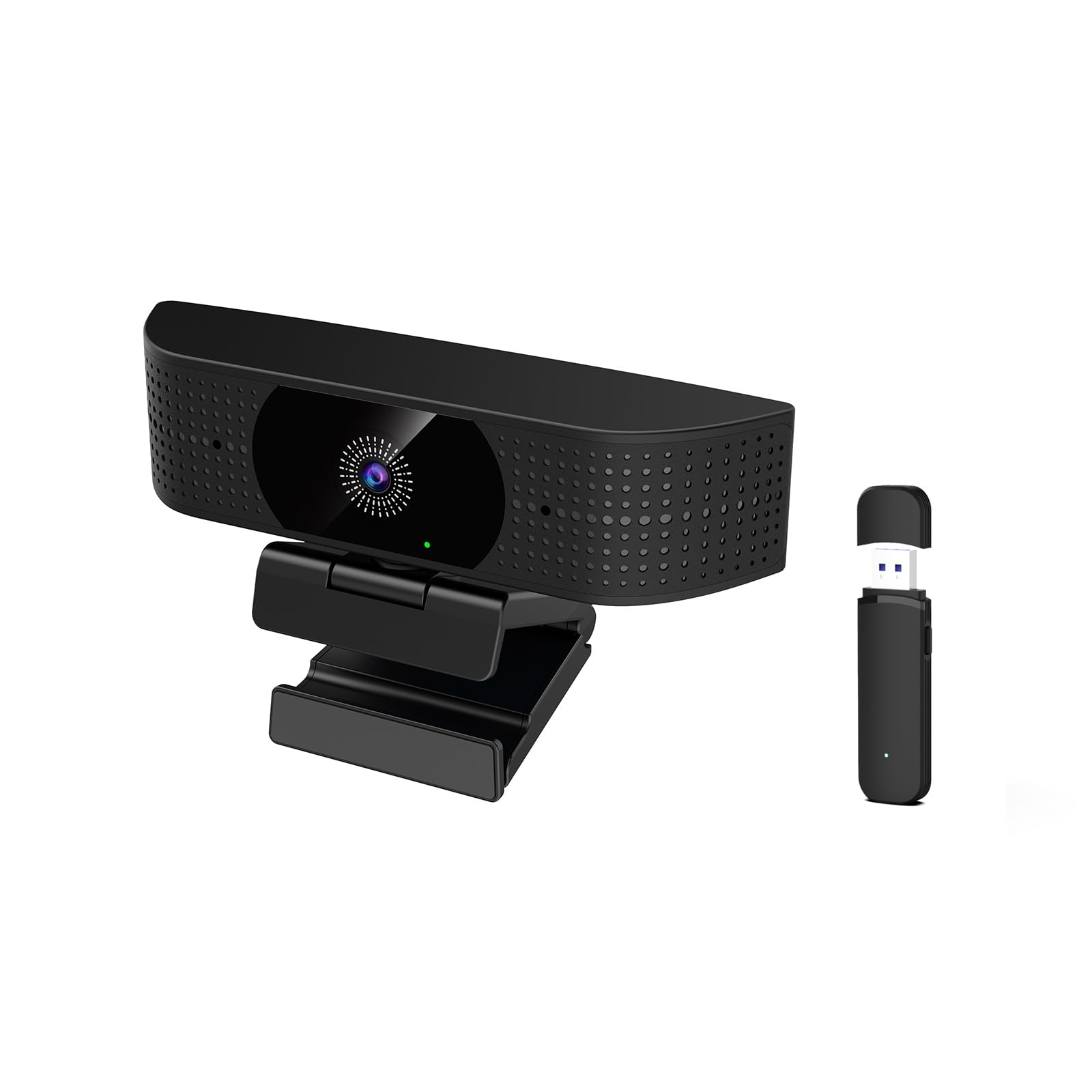 Photo 1 of 1080P Wireless Webcam for PC, Webcam with Noise-reducing Mic, 92°FOV?360° Rotation, Plug and Play, Wireless Camera Works with Skype, Zoom for indoor and outdoor Conference meetings, video calls