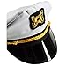 NJ Novelty - Yacht Captain Hat Sailor Skipper Cap Sailor Adult Costume Accessory