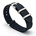 CIVO Watch Bands Premium Ballistic Nylon Watch Strap Stainless Steel Buckle (Black, 22mm)