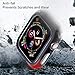 pzoz Compatible Apple Watch Series 5 / Series 4 Case 40mm Accessories Slim Guard Edge Protector Bumper Thin Full Coverage Matte Hard Cover for Women Men Compatible Apple iWatch 2018 4th Gen - Black