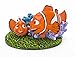 Disney's Finding Dory, Nemo & Marlin with Blue Coral Reef on Sea Weed Aquarium Ornament (Medium) by Disney-Pixar