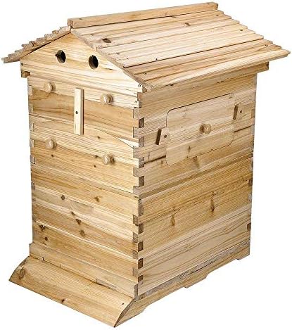 ZAMAX Fir Wood Bee Hive House, Langstroth Style Beehive Complete Kit, 20 Frames Beekeeping Bee Hive Boxes, Suitable for Beginners & Experienced Beekeepers