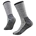 Merino Wool Hiking Socks, RTZAT Unisex Winter Super Warm Thick Thermal Camping Outdoor Crew Socks, 1/2/4 Pairs