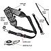 USA Gear Camera Sling Shoulder Strap - Adjustable Neoprene, Safety Tether, Accessory Pocket, DSLR Strap Quick Release - Compatible with Canon, Nikon, Sony and More DSLR Mirrorless Cameras (Polka Dot)