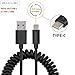 [2 Pack] Yellowknife Coiled USB Type C Cable, USB C to USB A 2.0 3ft Fast Charging Sync Coiled Cord for Type-C Devices