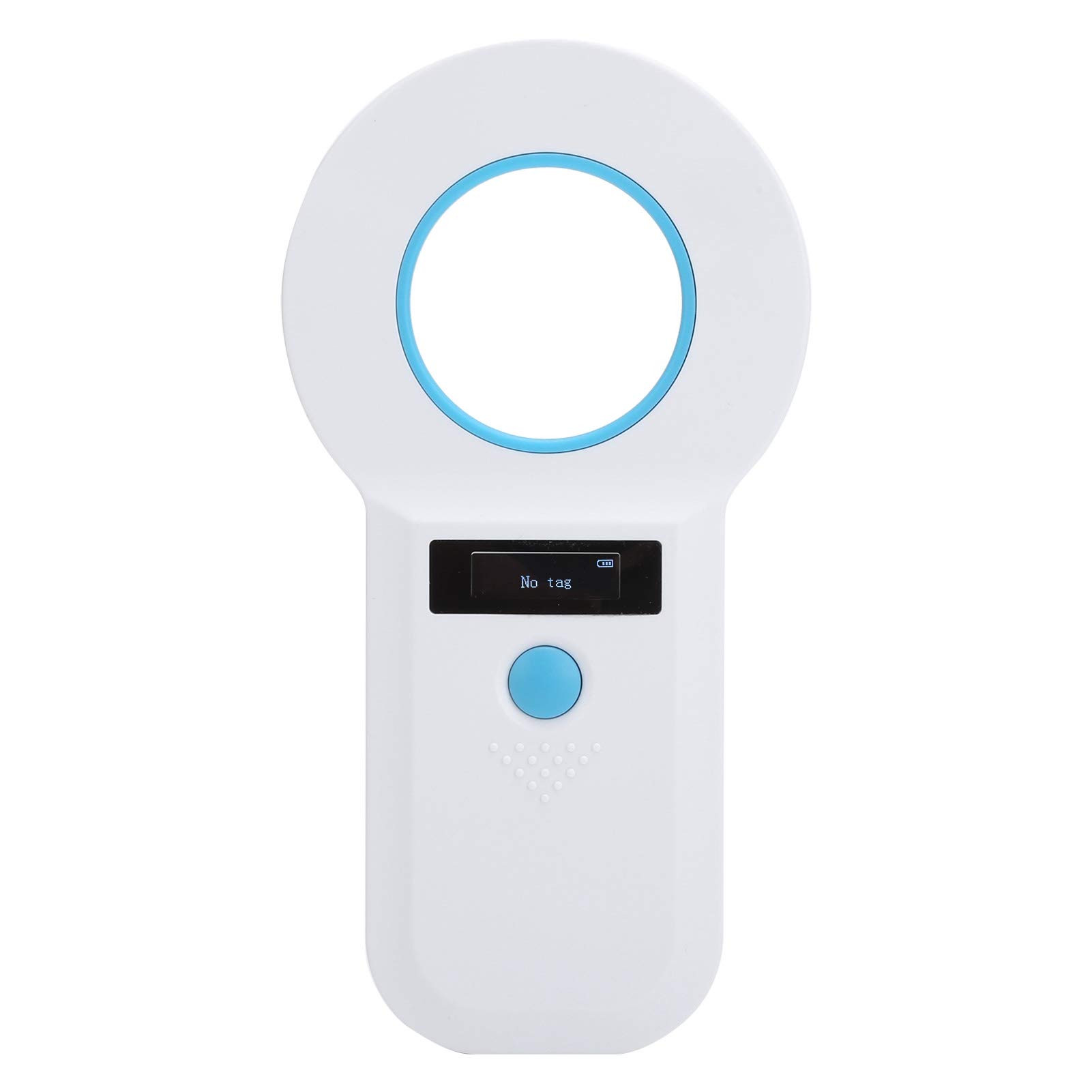 Pet Microchip Scanner, Handheld Animal Chip Reader 134.2kHz Portable RFID Reader, Pet Tag Scanner Rechargeable for Animal/Pet/Dog/Cat/Pig, Supports for EMID, FDX‑B (ISO1784/85)(White)