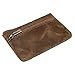 QEES Men's Coin Purse, Genuine Leather Change Purse, Mini Cash Wallet for Father Husband GJB31-2